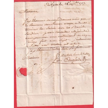 MARQUE AGDE HERAULT LN°7 1777 MARSEILLE BOUCHES DU RHONE