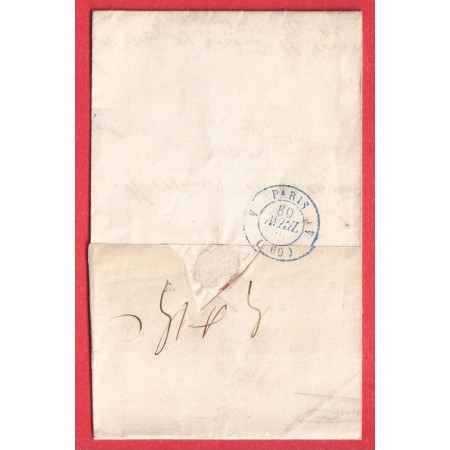 CURSIVE 7 DONCHERY ARDENNES TAXE TAMPON 5 FABRICATION LOCALE PARIS 1839 INDICE 13