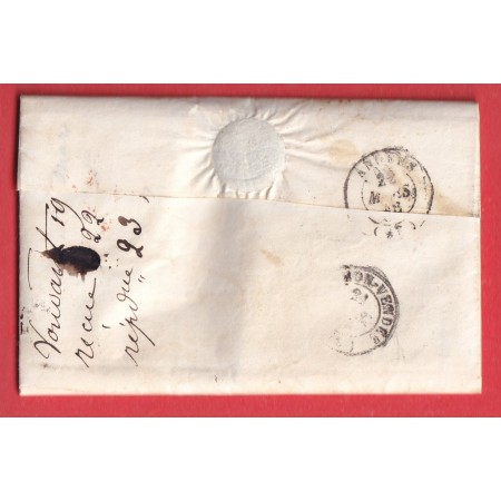 CAD TYPE 13 FONTENAY LE COMTE DECIME + BOITE RURALE D VOUVANT VENDEE ANGERS 1846