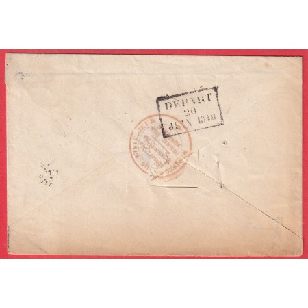 FRANCHISE II EME REPUBLIQUE MINISTERE DE L'INTERIEUR PARIS REVOLUTION 1848 POUR PARIS