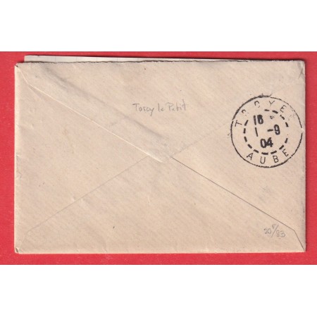 N°130 ARCIS SUR AUBE 1904 BOITE RURALE K TORCY LE PETIT