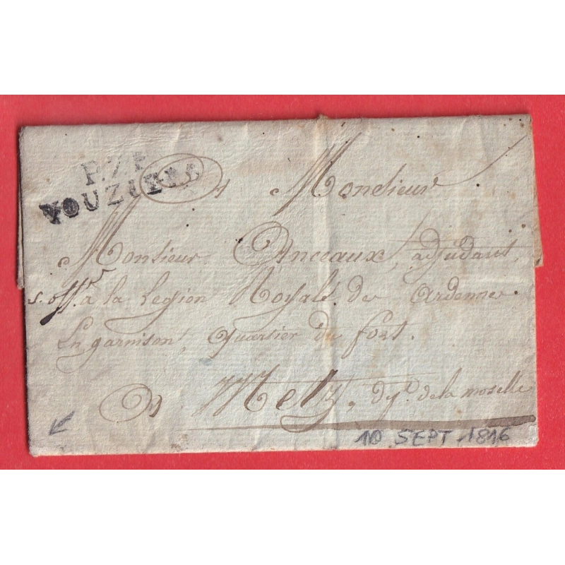 MARQUE P7P VOUZIERS ARDENNES 1816 METZ MOSELLE INDICE 13
