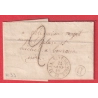 CAD TYPE 15 ST LAURENT DE MURE 25 JANVIER 1849 ISERE BOITE RURALE D GRENAY POUR BOURGOIN
