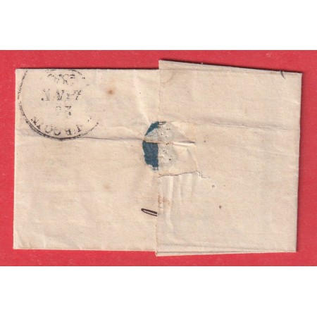 CAD TYPE 15 ST LAURENT DE MURE 25 JANVIER 1849 ISERE BOITE RURALE D GRENAY POUR BOURGOIN