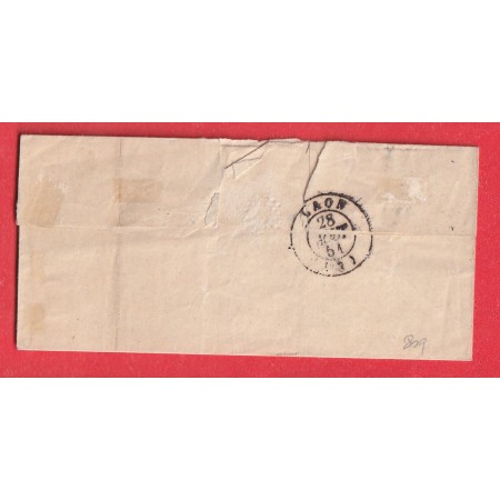 N°4 GRILLE BLERANCOURT AISNE 1851 INDICE 17 BOITE RURALE H