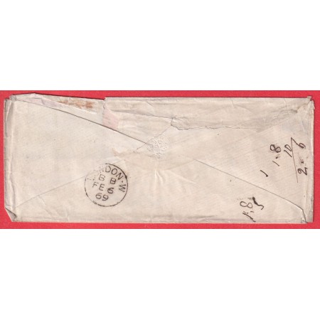 N°29 PAIRE GC 541 BOUGIVAL 1869 LONDRES LONDON GRANDE BRETAGNE