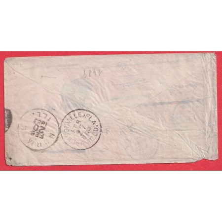 N°92 PARIS RUE BONAPARTE 1883 NORMAL ILLINOIS GRIFFE FORWARDED JACKSONVILLE FLORIDA