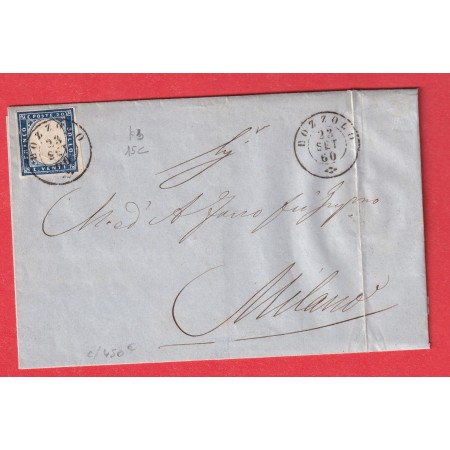 ITALIE SARDAIGNE N°12 BOZZOLO 1860 MILANO MILAN ITALIA SARDIGNA