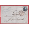 BELGIQUE N°4 ANVERS BELGIQUE 1854 POUR COMINES
