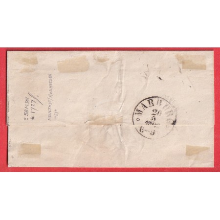 TOUR ET TAXIS N°8 NEUSTADT 1862 MARBURG ETATS DU NORD THURN UND TAXIS