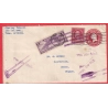 USA ETATS UNIS AMERIQUE ENTIER + TP YUMA ARIZONA 1931 COURBEVOIE SEINE FRANCE VIA AIR MAIL