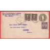 USA ETATS UNIS AMERIQUE ENTIER + TP SAVANNAH CALIFORNIA 1925 LIMOGES HAUTE VIENNE FRANCE