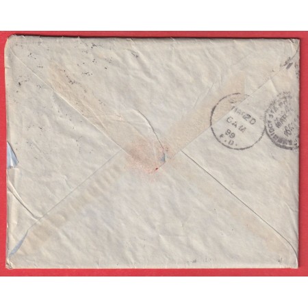 N°97 TYPE SAGE PARIS 1899 TAXE 10 CENTS ETATS UNIS MASSACHUSETTS USA