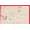RARE TAXE 5 TAMPON EN BLEU ETATS UNIS USA N°44 NEW YORK 1878 BORDEAUX GIRONDE FRANCE