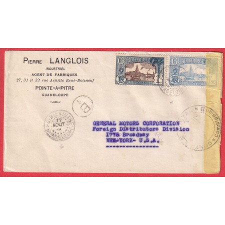 POINTE A PITRE GUADELOUPE CENSURE COMMISSION B POUR NEW YORK ETATS UNIS