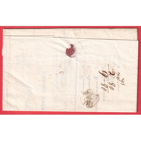 MARQUE MANUSCRIT DE CREON GIRONDE POUR BORDEAUX 1844 RARE NON SIGNALE