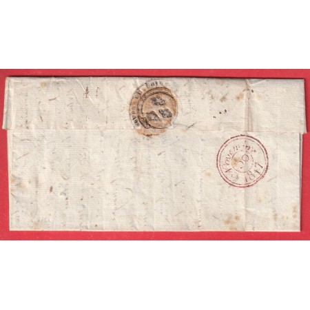 CURIOSITE MARQUE A SEC 71 ST CALAIS SARTHE + 40 MONTOIRE LOIR ET CHER 1817 POUR PARIS