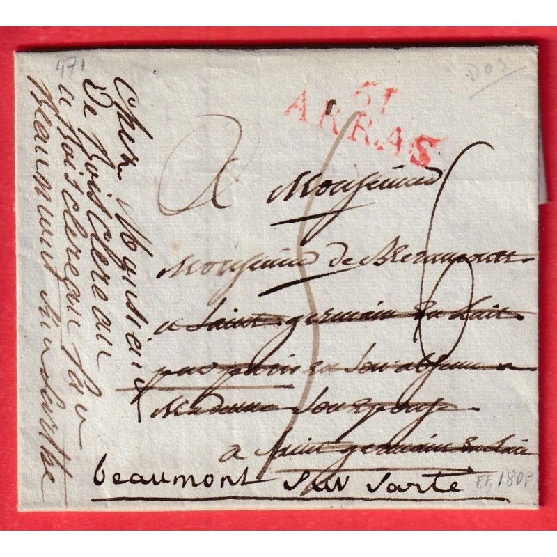 DEBOURSE DEB DE ST GN  ST GERMAIN EN LAYE SEINE ET OISE 1810 INDICE 17 / 61 ARRAS PAS DE CALAIS BEAUMONT SUR SARTHE