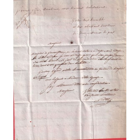 DEBOURSE DEB DE ST GN  ST GERMAIN EN LAYE SEINE ET OISE 1810 INDICE 17 / 61 ARRAS PAS DE CALAIS BEAUMONT SUR SARTHE