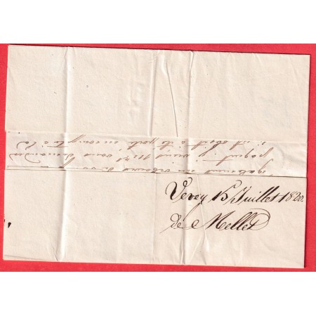 MARQUE P1P FERNAY AIN EN NOIR ACHEMINEE DE VEVEY SUISSE 1820 POUR LYON INDICE 17