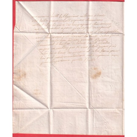 MARQUE P47P ANGERS MAINE ET LOIRE 28X11 INDICE 9 PARIS AU DOS  MENTION A PRESENTE MINISTERE DE LA JUSTICE