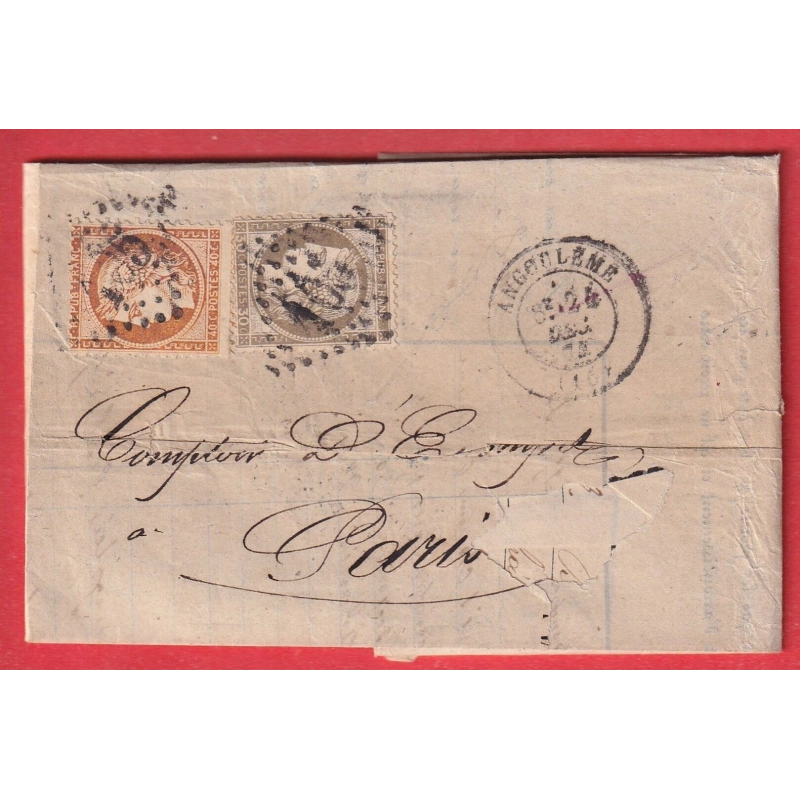 N°38 56 GC 105 ANGOULEME CHARENTE POUR PARIS