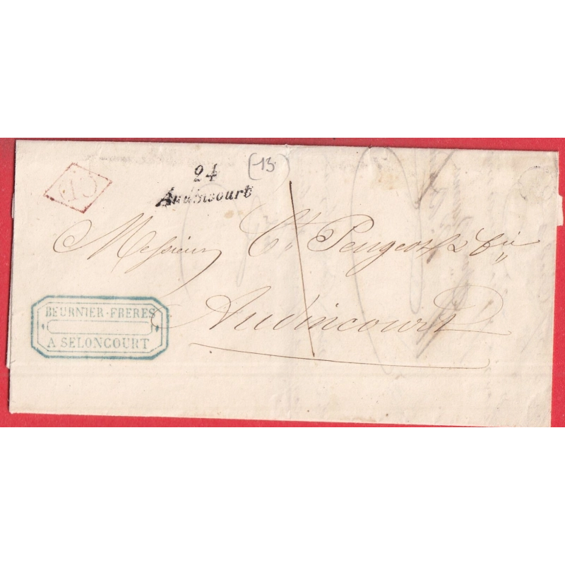 CURSIVE 24 AUDINCOURT DOUBS TAXE LOCALE 1 LOSANGE CD ROUGE SELONCOURT