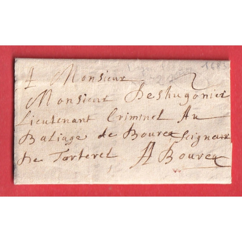 LETTRE DE DIJON COTE D'OR DE 1683