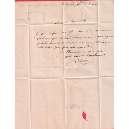 CURSIVE 12 LE SAMBUC BOUCHES DU RHONE T15 ARLES SUR RHONE 1848 MONTPELLIER RARE INDICE 20