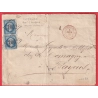 N° 22 CAD ROUGE CHERBOURG  BOITE MOBILE EN ROUGE TRES RARE INDICE 24 BAYEUX CALVADOS TIMBRES DEFECTUEUX