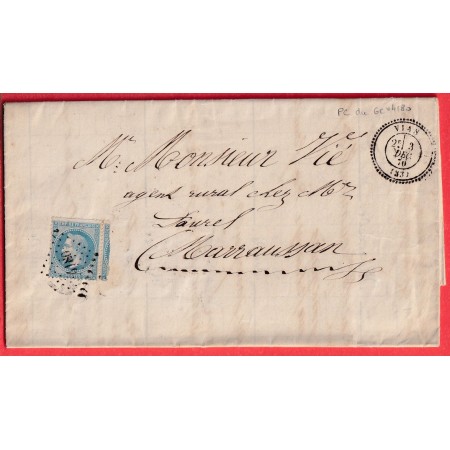 N°29 PC DU GC 4180 VIAS HERAULT NON SIGNALE PAR POTHION AVEC CAD TYPE 24 POUR MARRAUSSAN