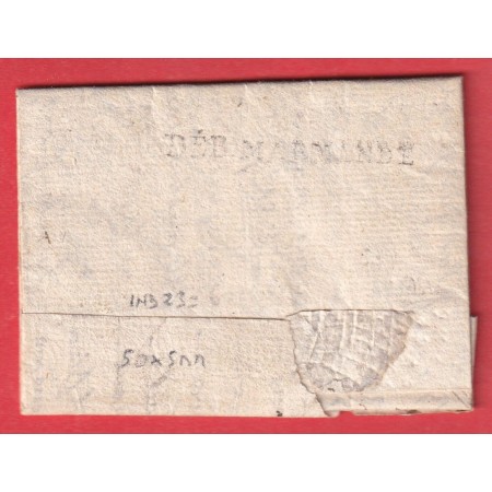 DEBOURSE DEB MARMANDE LOT ET GARONNE 1797 RARE INDICE 23 DEPART AGEN