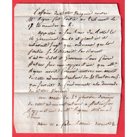 MARQUE PORT PAYE EN ROUGE + MARQUE 45 NERAC AN8 1800 LOT ET GARONNE 24X7 POUR AUCH TEXTE AVEC BILLET ANNOTATIONS