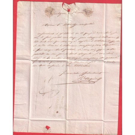 MARQUE DE LILLE MANUSCRIT 1696 LENAIN N°1 INDICE 21 VALENCIENNES NORD