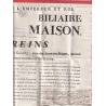 MARQUE REVOLUTIONNAIRE 60 BOURG EGALITE SEINE BOURG LA REINE 1807 SUR AFFICHE VENTE DE MAISON 43X9 INDICE 19