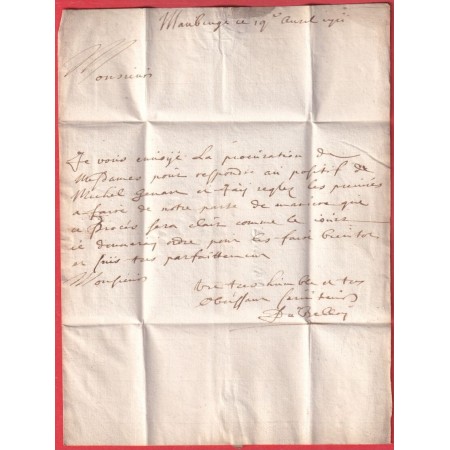 MARQUE MAUBEUGE NORD LN°4 1711 VALENCIENNES INDICE 19