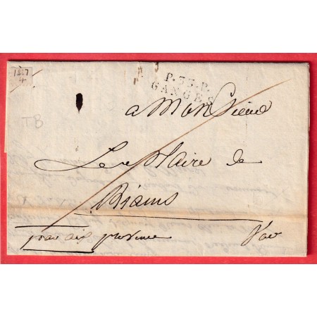 MARQUE P33P GANGES HERAULT 1827 POUR RIANS VAR INDICE 12