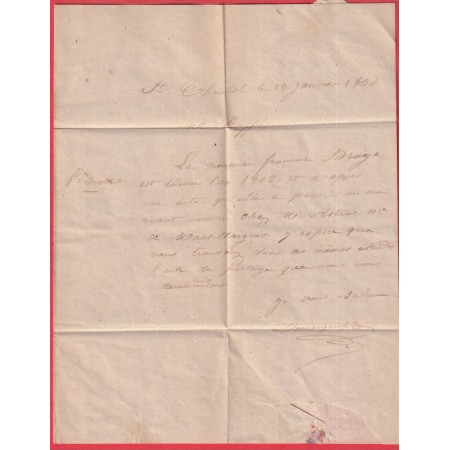N°21 GC 2123 LUNEL HERAULT BOITE RURALE F ST CHRISTOL CORRESPONDANCE LOCALE 1864