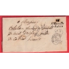 CURSIVE 33 ST BAUZILLE DE PUTOIS HERAULT TAXE 25C TAMPON POUR CASTRIES 1852 INDICE 17