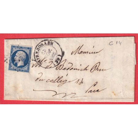 N°14 PC 2422 PEYREHORADE LANDES CAD TYPE 14 INDICE 14 POUR PAU BASSES PYRENEES