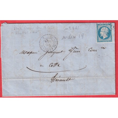 N°14 AMBULANT DE JOUR TOULOUSE A CETTE 2° LOSANGE TC2° POUR CETTE INDICE 19 POTHION 461