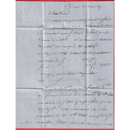 N°23 GC 3625 ST GEORGES D'ORQUES HERAULT CAD TYPE 22 POUR PARIS