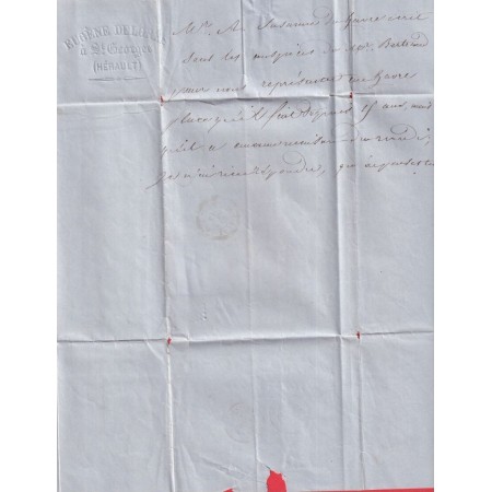 N°23 GC 3625 ST GEORGES D'ORQUES HERAULT CAD TYPE 22 POUR PARIS