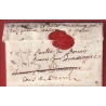 DEBOURSE ROND ROUGE FLEUR DE LYS DOUAI NORD  MANUSCRIT HYERES TOULON + LN°1A DEBOURSE DUNKERQUE TRES RARE INDICE 30