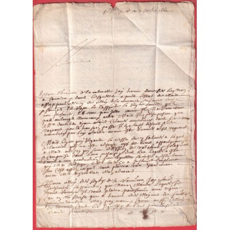 MARQUE FRANC PP DE NIMES EN 1662 GARD EQUIVALENT LENAIN N°10 INDICE 22 POUR CASTRES TARN