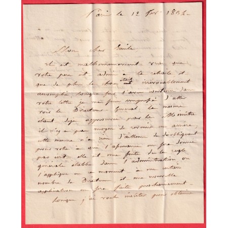 BUREAU POSTES CH . DES DEPUTES EN FRANCHISE DES POSTES POUR LUNEL HERAULT 1834