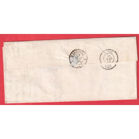 CURSIVE 12 ST CHAMAS BOUCHES DU RHONE DATEUR B 1852 INDICE 11 LUNEL HERAULT