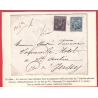N°89 90 PARIS 1885 ILE DE JERSEY ANGLETERRE TAXE MANUSCRIT 5