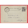 ENTIER 10C SAGE NICE ALPES MARITIMES 1893 POUR NEW YORK USA