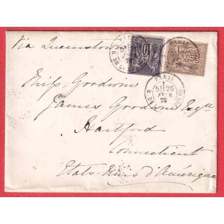 N°69 89 PARIS RUE DU LUXEMBOURG HARTFORD CONNECTICUT ETATS UNIS USA